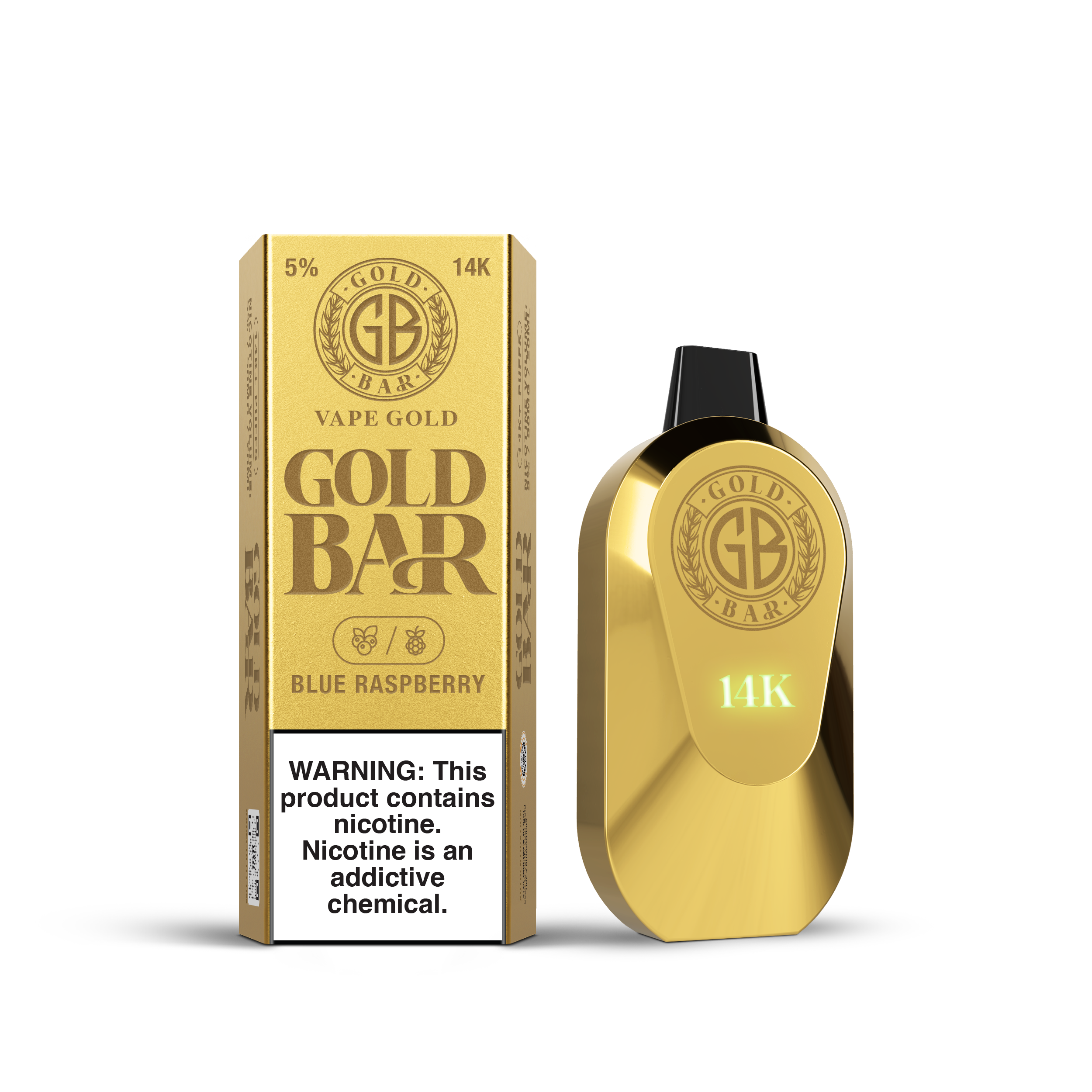 Blue Raspberry From Hyper Blue Raspberry - 14000 Puff Hyper Mesh Disposable – Gold Bar Vapor