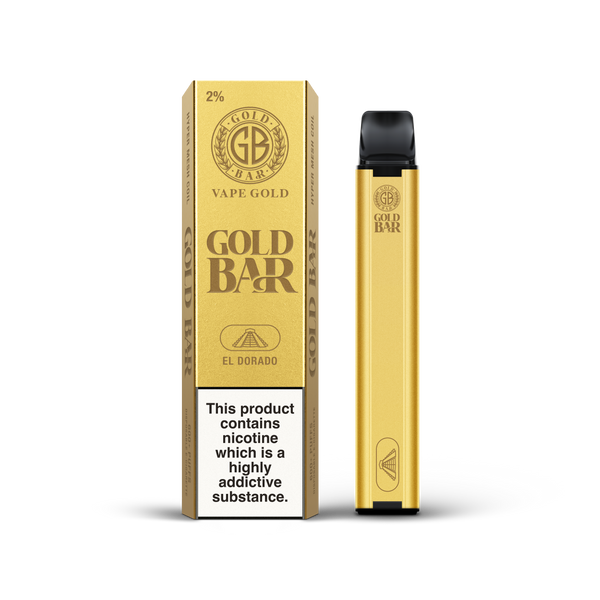 elfbar elfa master akku Gold Bar 600 Puffs Disposable Vape - El Dorado main image 1
