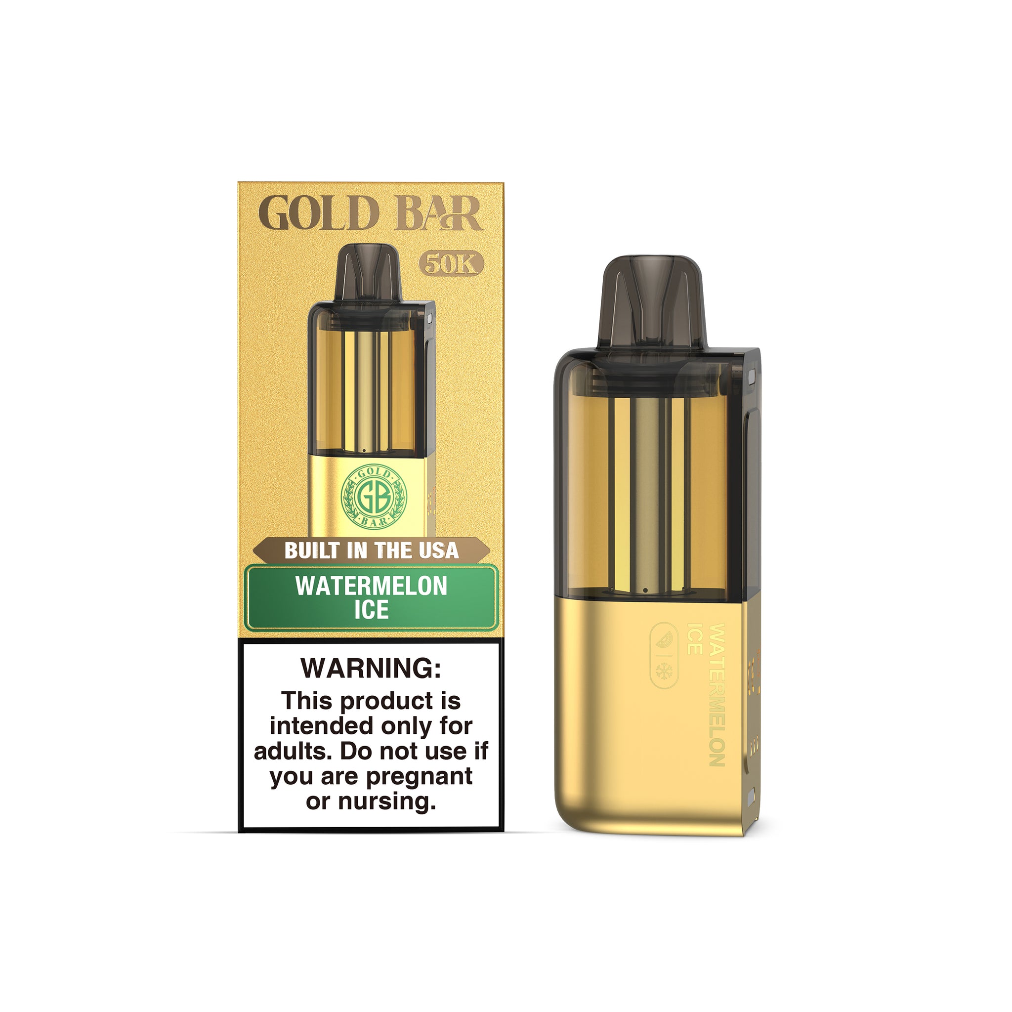 gold bar watermelon ice disposable vape Gold Bar Max 50K - Watermelon Ice