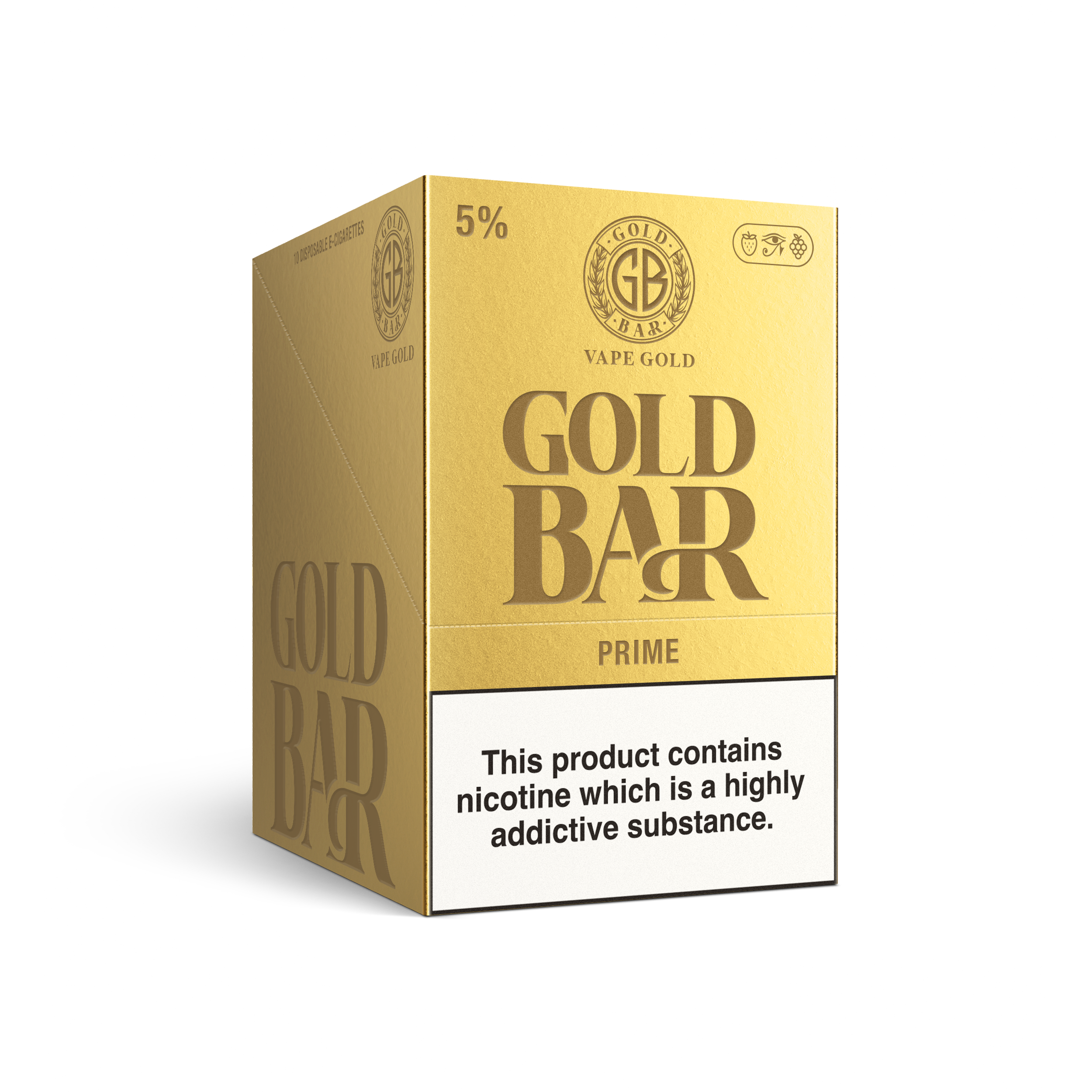 Prime - 7000 Puff Hyper Mesh Disposable Gold Bar Vapor Prime - 7000 Puff Hyper Mesh Disposable Gold Bar Vapor