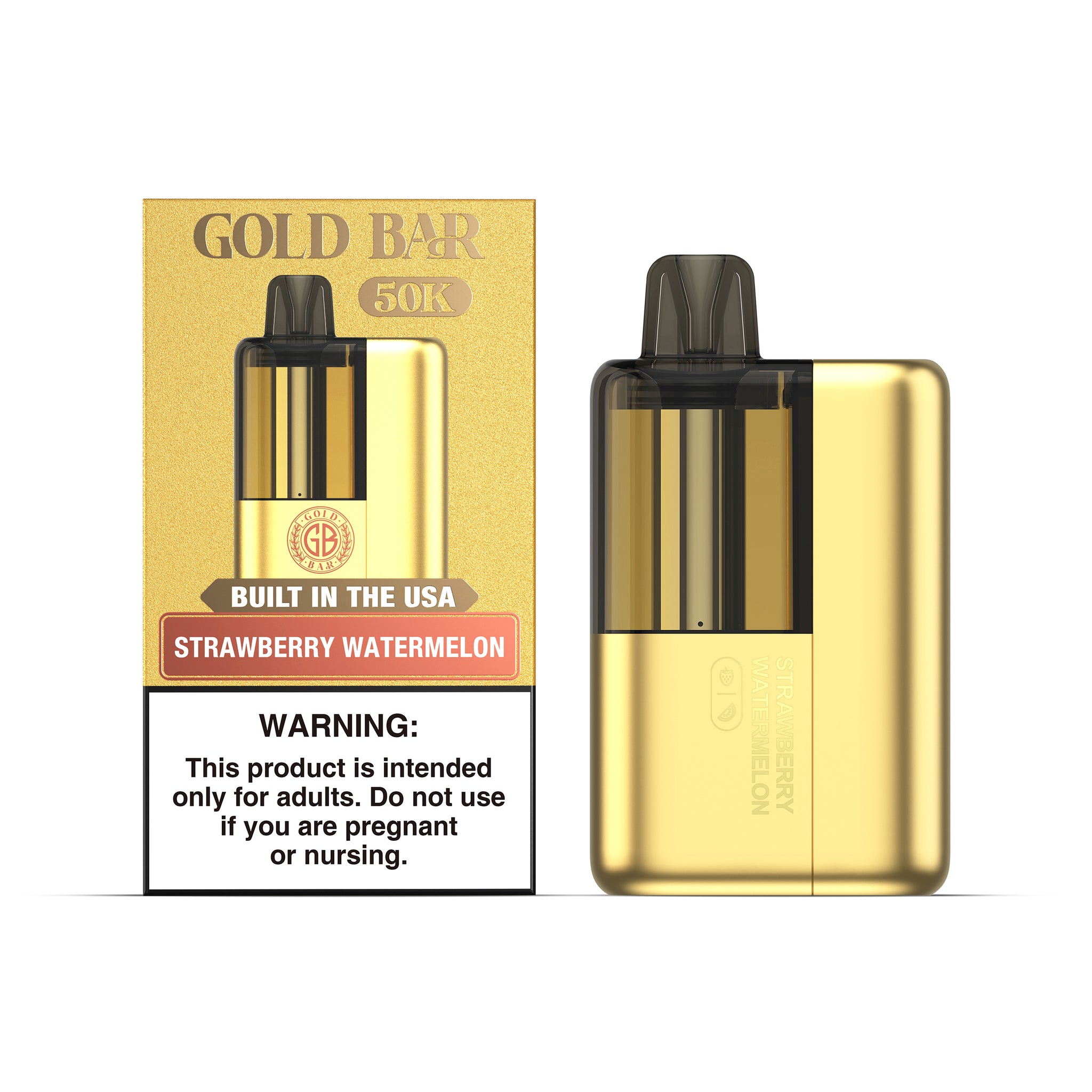 gold bar strawberry watermelon disposable vape Gold Bar Max 50K Disposable Kit main image 0